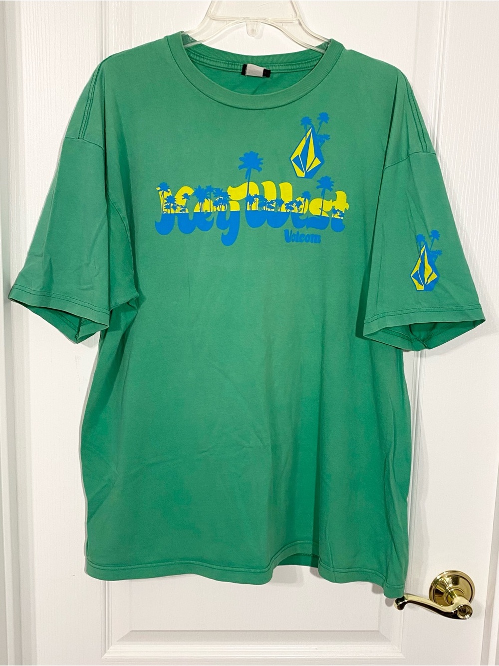 Volcom Key West Front & Back Graphic Tee Green Men’s XL